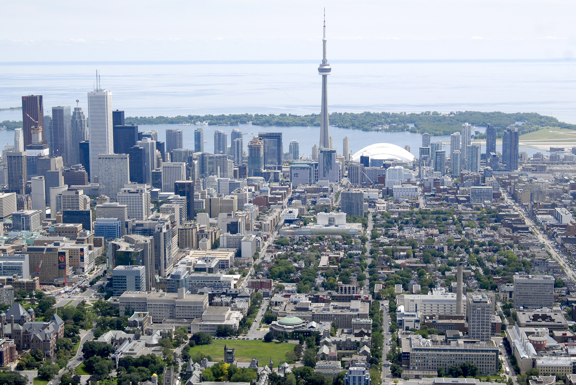 Aerial view of St. George campus looking South.