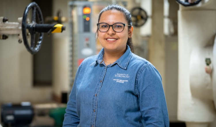 Building Engineer Amritpal Kaur smiles